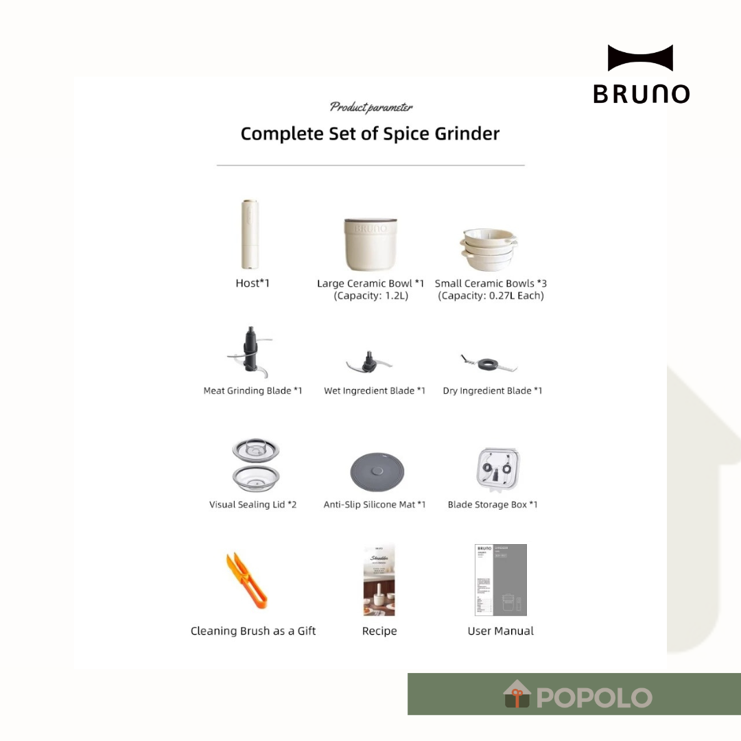 [PREORDER] BRUNO Ceramic Food Grinder