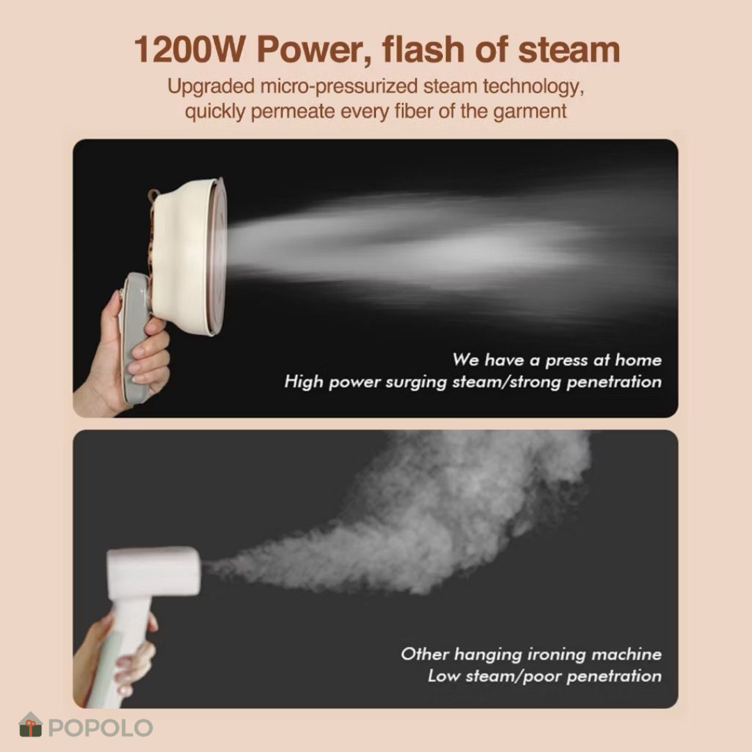 POPOLO COMBO BUNDLE SET 【JANERRY】 Air Fryer Oven  + 【POPOLO】Portable Steam Iron